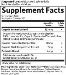 Garden of Life Organics Extra Strength Turmeric Inflammatory Response 120 Tablet
