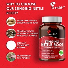 Stinging Nettle Root (Urtica dioica) Extract Prostate Health 500 mg 90 Capsules