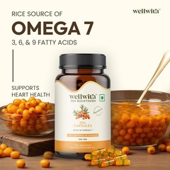 3x Wellwith Sea Buckthorn Berry Oil 30 Veg Capsules Himalayan Omega 3 6 7 9