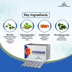 Charak Cognium Tablet For Memory Focus Concentration&Brain Health 20 Tablet