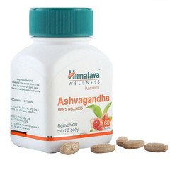 Himalaya Ashvagandha General Wellness Rejuvenates Mind Body 60 Tablets
