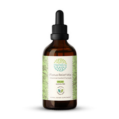 HerbEra Flatus Relief Mix Alcohol-FREE Tincture. Intestinal Comfort Formula
