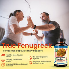 TrueMed Fenugreek Non-GMO & Gluten Free Extract Seed Supports Supplement 90 Cap