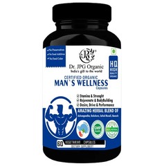 4x Men Wellness 800mg, 60 veg. Cap. Dr. JPG Organic ISO & GMP Certified