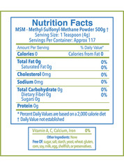 MSM Pro Powder (4) 500gm – 4.4 lb – Made in the USA! By Pro Image Int’l