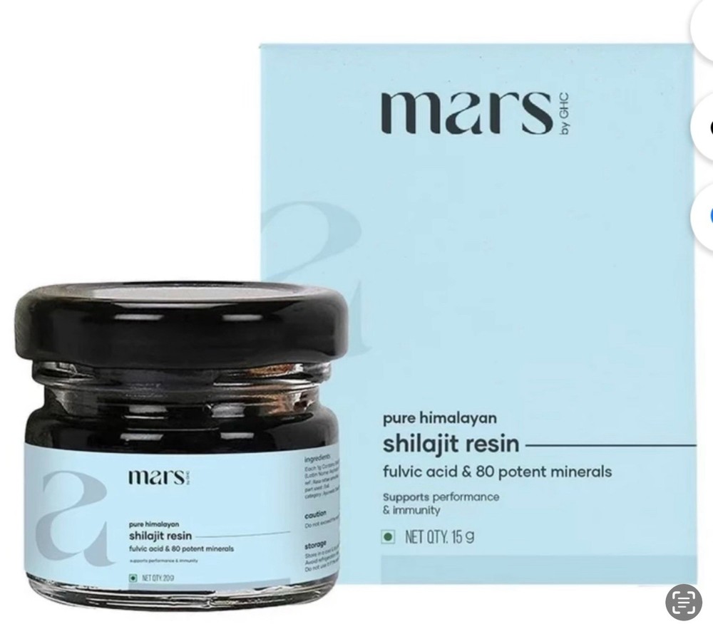 Marks By CHG Pure Himalayan Shilajit Resin Fulvic Acid & 80 Potent Minerals