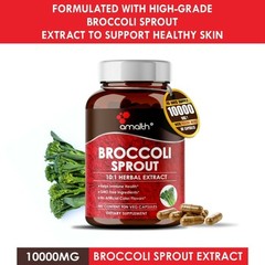 Broccoli Sprout Extract Powder 10000mg Capsules – 90 Count – Immune Health