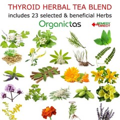 Natural Herbal Thyroid Remedy – 23 Herbs Tea Thyroid Gland Health Supplement