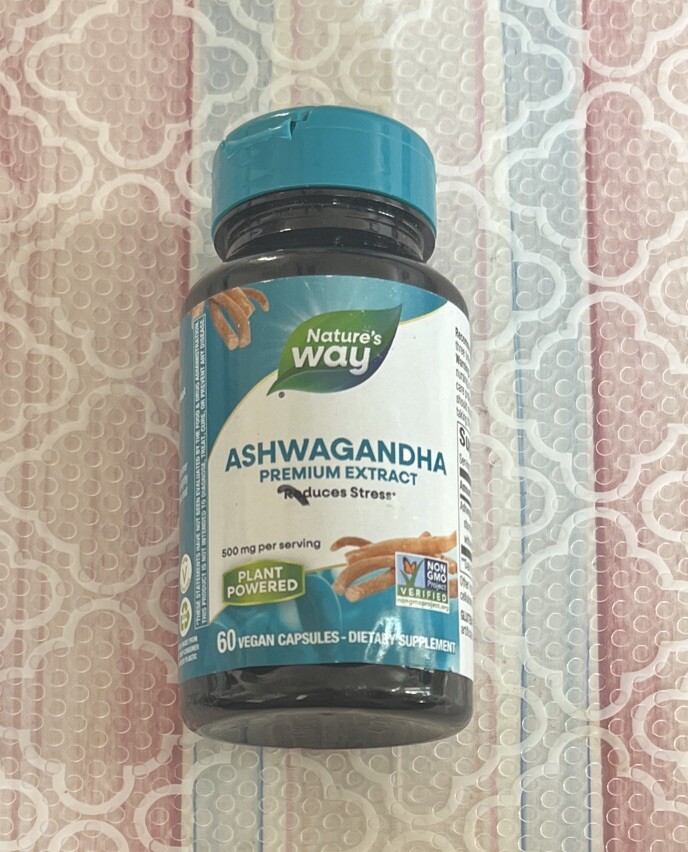 Nature’s Way Ashwagandha Extract Helps Reduce Stress 60 VegCaps Exp 05/27