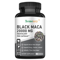 Black Maca Capsules 2000mg -Improve Symptoms of Imbalances, Energy & Endurance