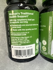 2x Nature’s Way Raspberry Leaves 640mg Per Serving- 100 Capsules 2/30