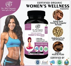 4x Women wellness 500mg, 60veg Cap. Dr. JPG Organic ISO & GMP Certified