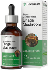 Chaga Mushroom Liquid Extract | 2 Fl Oz | Vegetarian, Alcohol Free | by Horbaach