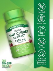 Nature’s Truth Ultra Tart Cherry Extract 1200 mg/90 ct Capsules No GMO/No Gluten