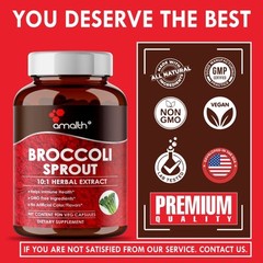 Broccoli Sprout Extract Sulforaphane Immune System 10000mg Capsules – 90 Pills
