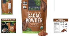 High-Quality Unsweetened Organic Cacao Powder, 1 lb – Gluten-Free & Non-GMO