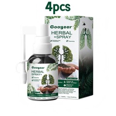 30ml Googeer Herbal Lung Cleanse Spray Oral Relieve Sore Throat Dry Cough Smooth