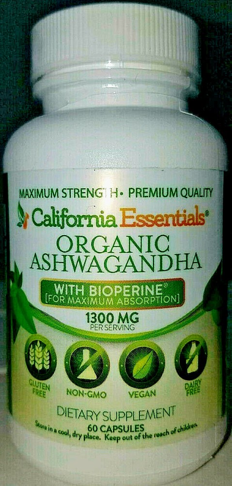 ASHWAGANDHA-1300MG PER SERVING-ENERGY-STRENGTH-LONGEVITY-NEW-SEALED-FREE SHIP