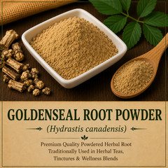 Goldenseal Root Powder (Hydrastis canadensis) Premium Herbal Root Powder