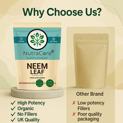 NEEM LEAF 5500mg Capsules, (2%Azadirachtin) 100% Organic-Detox Immune Support