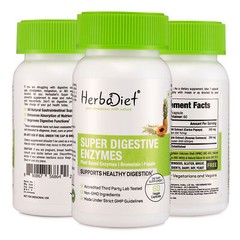 Digestive Enzymes with Papain & Bromelain Gas, Constipation Bloating Relief Caps