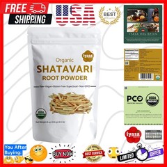 Organic Shatavari Root Powder 8oz – USDA Ayurveda Herb for Women’s Daily Ritu…