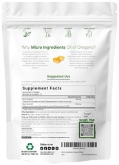 Micro Ingredients Oil of Oregano Softgels Per Serving 150 Count | 2 in 1 Form…