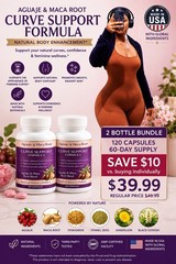 Aguaje & Maca Root – Feminine Curve Support Supplement 7 Days Results Pack Of 2