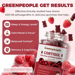 Cortisol 15-IN-1 Supplement Gumeis with Magnesium Ashwagandha L-Theanine