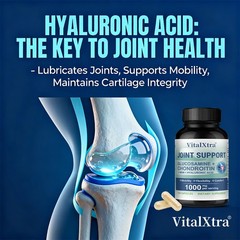 Glucosamine Chondroitin Hyaluronic Acid Supplements Joint Health 30-120 Capsules