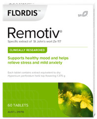 2 x Flordis Remotiv Supports Healthy Mood & Relieve from Stress & Mild Anxiety