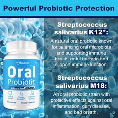 Oral Probiotics for Mouth Bad Breath for Adults 11 Billion CFU, Best Breath Oral