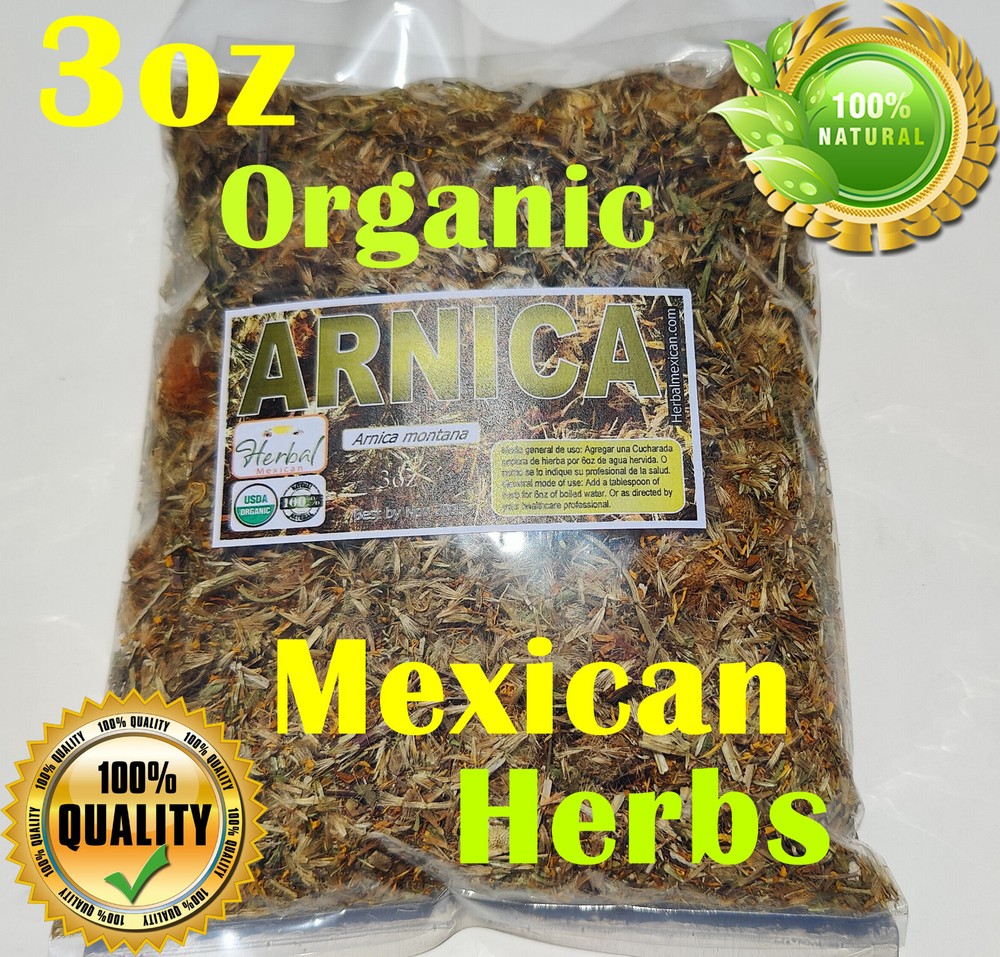 Arnica Herbal Infusion Tea Flor de Arnica montana Te Natural Arnika Mexican Herb