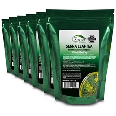 Senna Tea Bags 6-Pack (180) 100% All-Natural Leaf Herbal Laxative/Cleanser