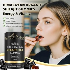 Himalayan Shilajit GOLD Gummies, Organic, Extremely strong 3000 mg, Fulvic Acid.
