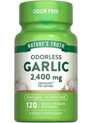 Nature’s Truth Odorless Garlic 2400 mg | 120 120 Count (Pack of 1), Green