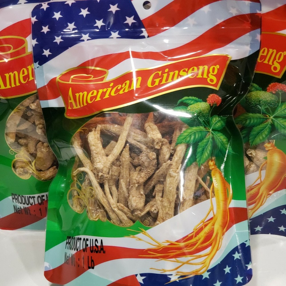 1 LB 100% Wisconsin American Ginseng Root Wisconsin Grown 美国花旗参