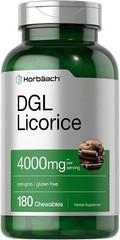 DGL Licorice Chewable Tablets | 4000 mg | 180 Count | by Horbaach