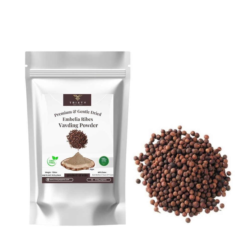 Embelia Ribes False Pepper Gluten Free Vavding Antioxidant Non 70gm 2Pcs