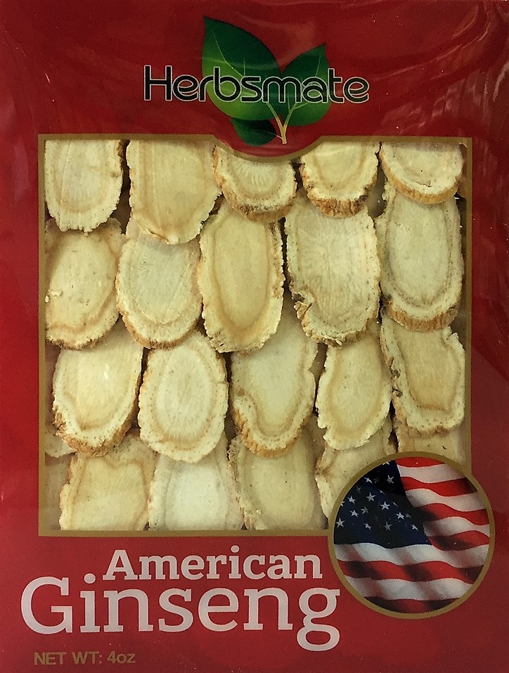 Hand-selected A Grade American Ginseng Slice Large Size (4 Oz. Box)