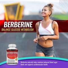 ▶Berberine HCl Premium Glucose And Blood Sugar (90 Capsule_Non-GMO, Gluten Free)