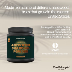 Activated Charcoal Powder 100% USA Hardwood Trees. Teeth Whitening. 12 oz