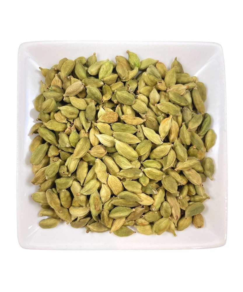 Whole Green Cardamom Pods 100% Pure, Non-GMO Elettaria Cardamomum Wild Harvested