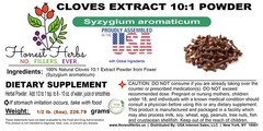 Cloves 10:1 Extract Powder (Syzygium aromaticum) Wild Crafted, Fresh Packed8 8oz