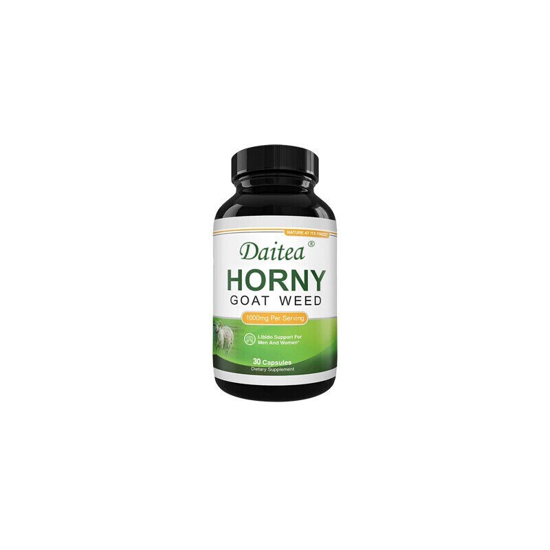 Horny Goat Weed Capsules -1000mg/serving – Natural Stamina Booster -10mg Icariin
