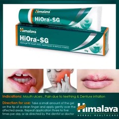 Himalaya HiOra-SG 10gm Gel For mouth ulcers FREE SHIP 2028 BUY 2 GET 1 FREE
