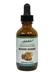 Organic Blood Sugar Support Tincture Mushrooms & Herb Liquid Drop Glucose Health