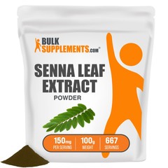Bulksupplements Senna Leaf Extract Powder – Supports Bowel Function
