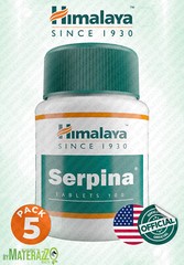 Serpina Official USA 5 BOX 500 Tablet USA Anxiety Disorders Moderate Exp.2026