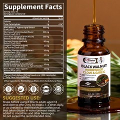 Parasite Cleanse Tincture/Extract-Wormwood, Black Walnut Hull, Clove 2oz